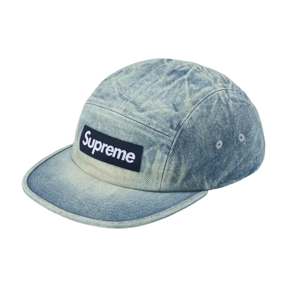 Boné Supreme Washed Chino Twill Camp Denim FW26-W1