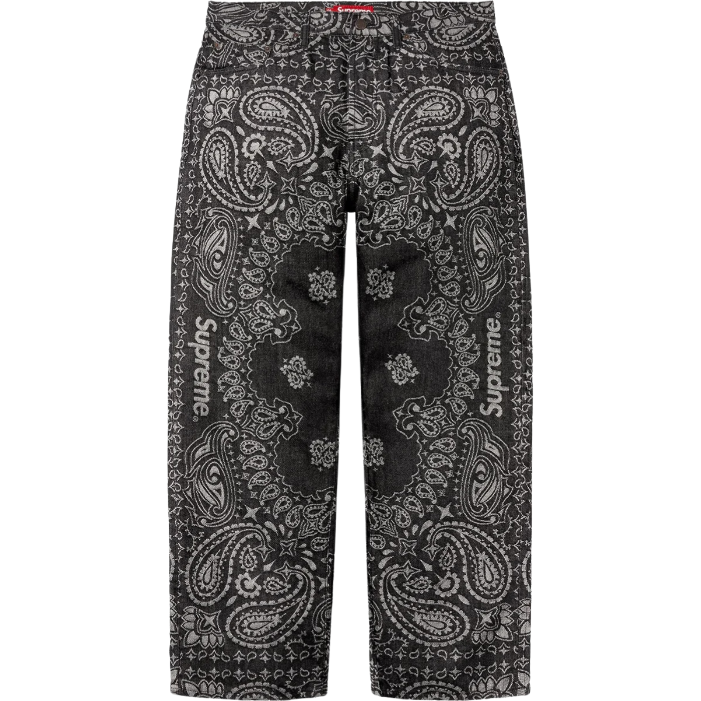 Calça Supreme Jacquard Bandana Preta