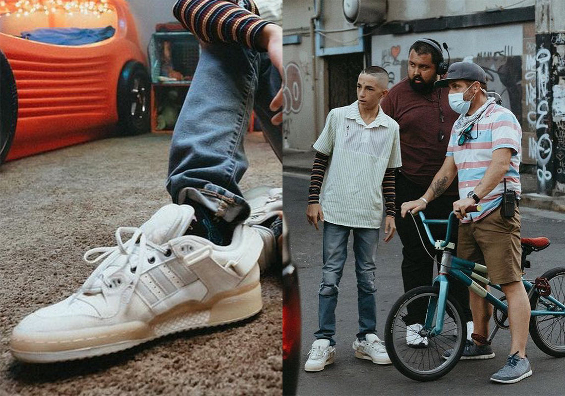 NOVO ADIDAS FORUM BAD BUNNY TRIPLE WHITE APARECE SET DE FILMAGENS