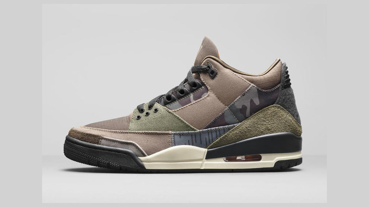 O Air Jordan 3 "Camo" é um dos modelos da linha Jordan que será lançado no inverno