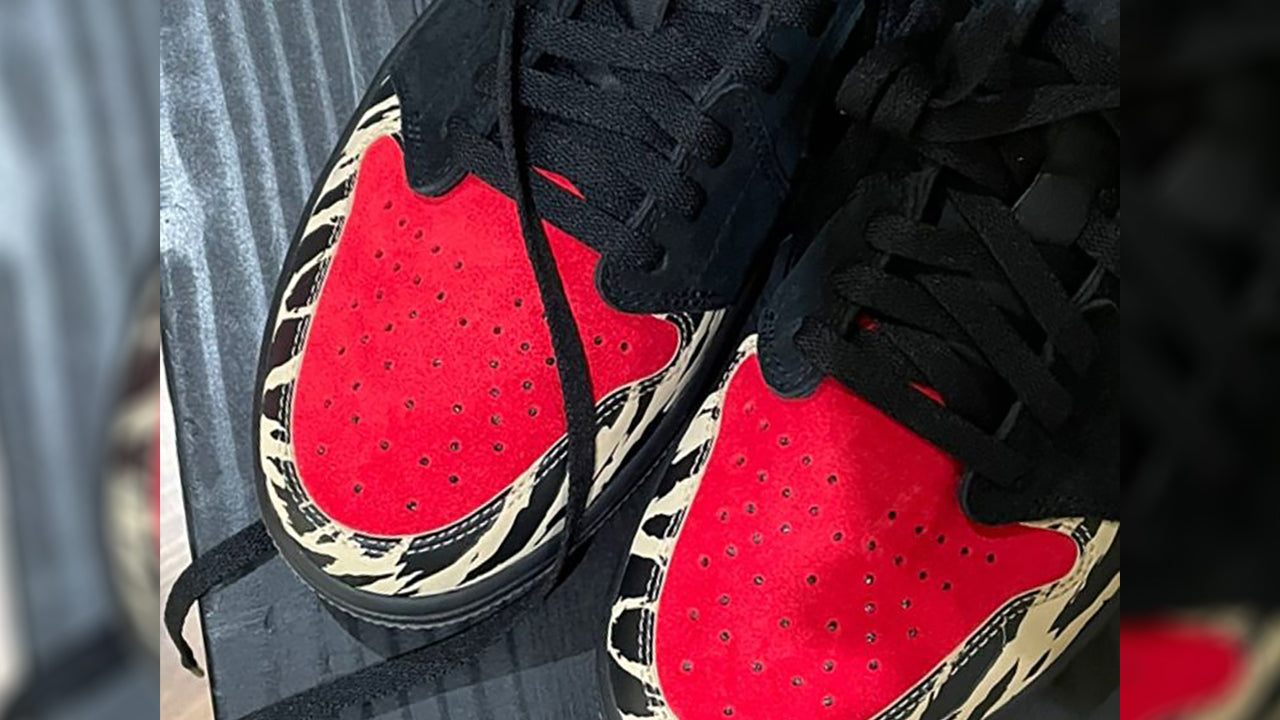 Travis Scott mostra pequena prévia do que seria o Air Jordan 1 Low da SoleFly