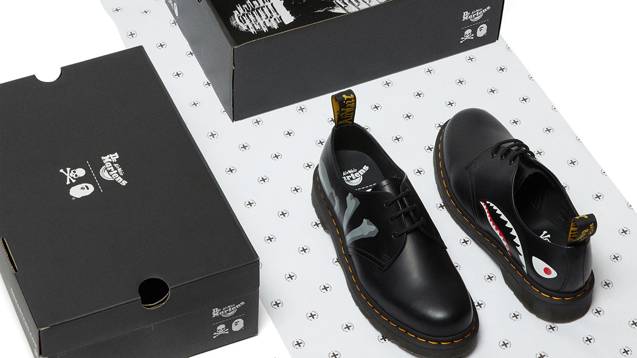 Dr. Martens se une a BAPE e Mastermind para nova colaboração em seus coturnos