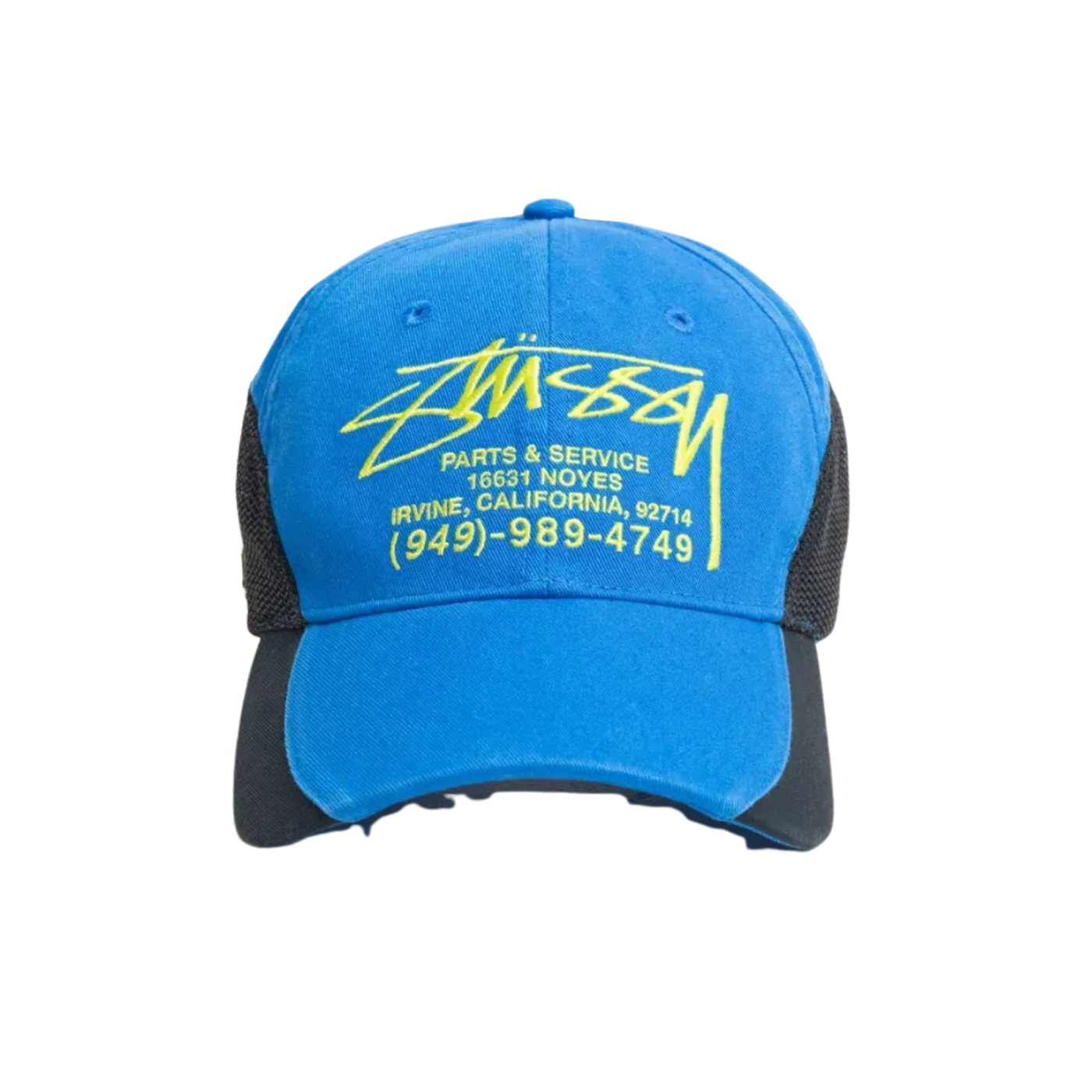 Boné Stussy Parts & Service Mesh Azul
