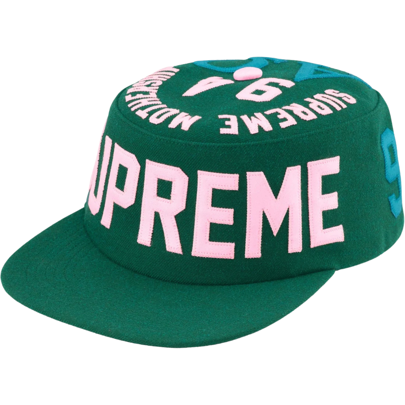 Boné Supreme Alpha Omega Pillbox Green