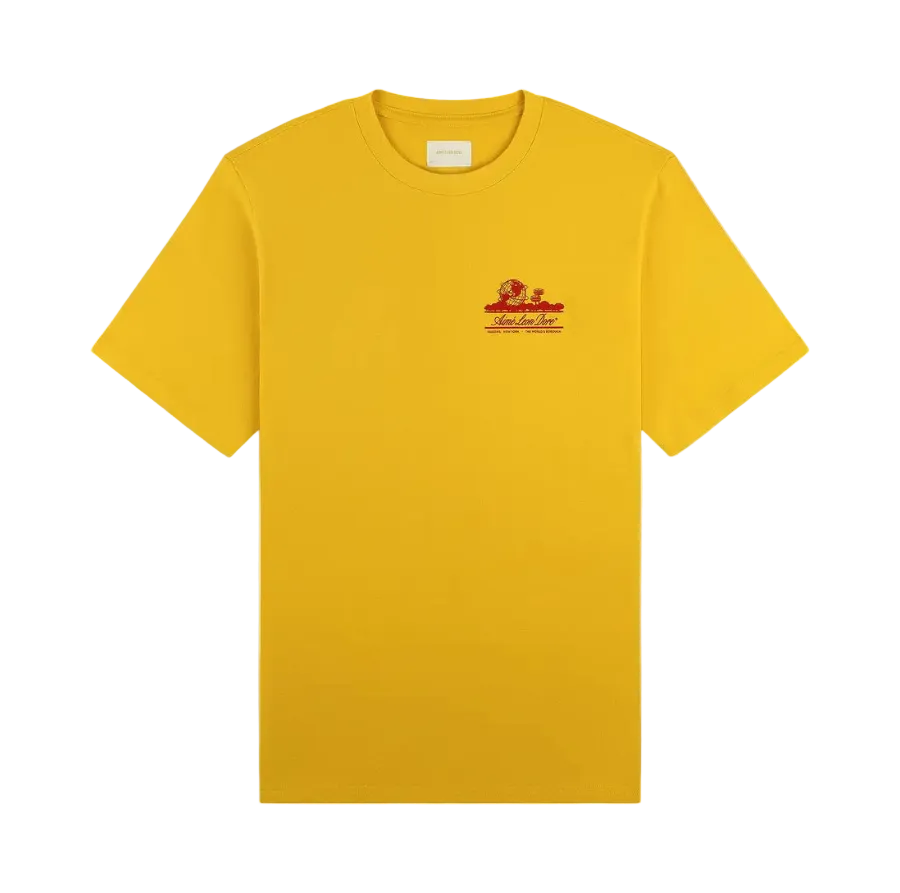 Camiseta Aimé Leon Dore Unisphere Yellow Red