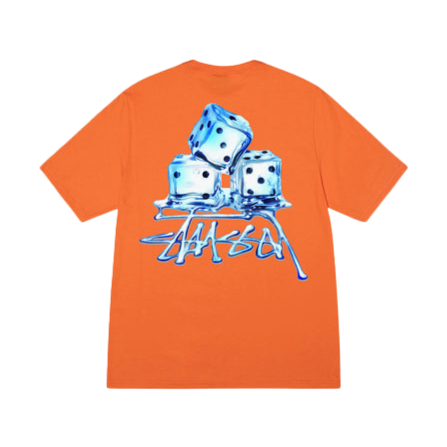 Camiseta Stussy Melted Laranja