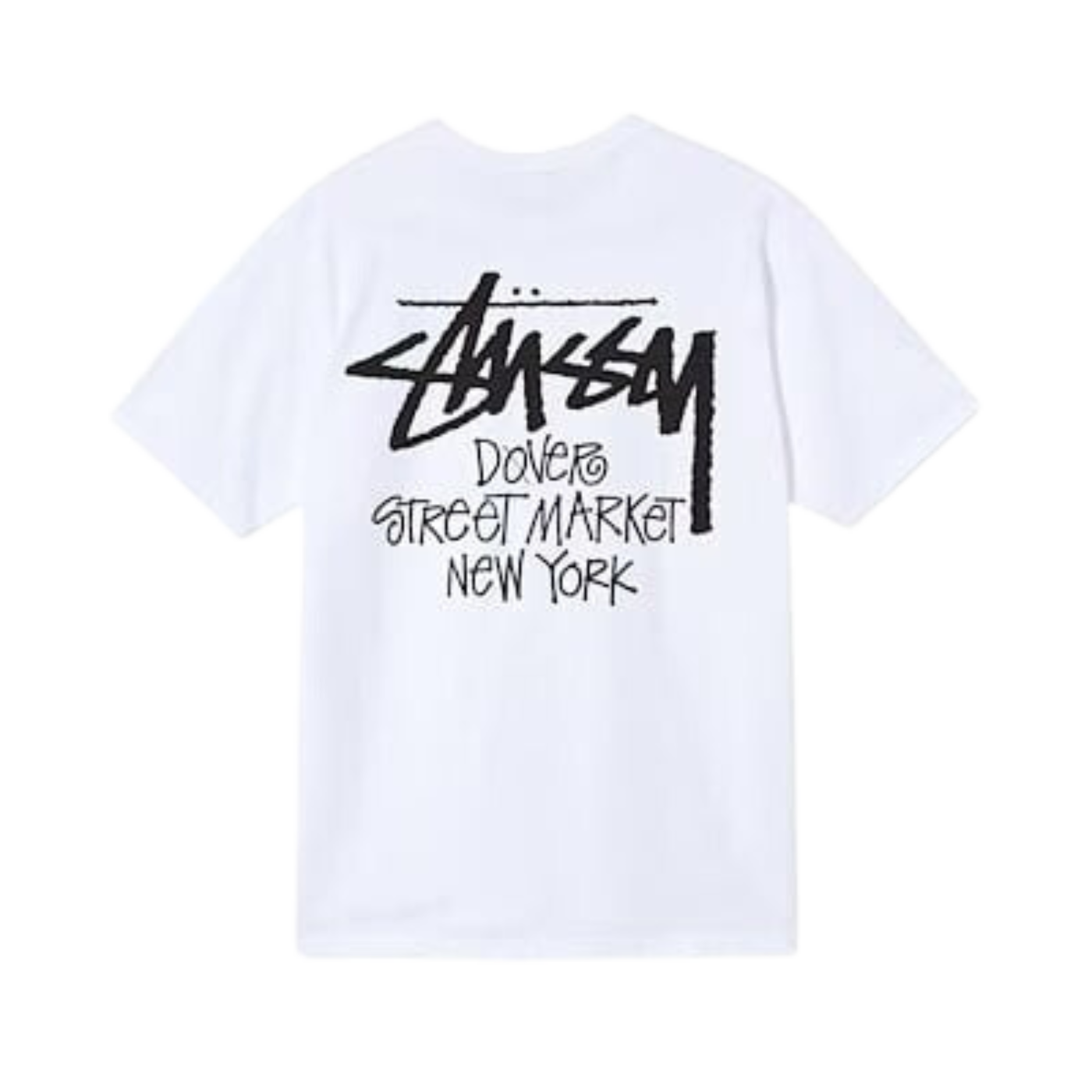 Camiseta Stussy Stock DSM NY Branca