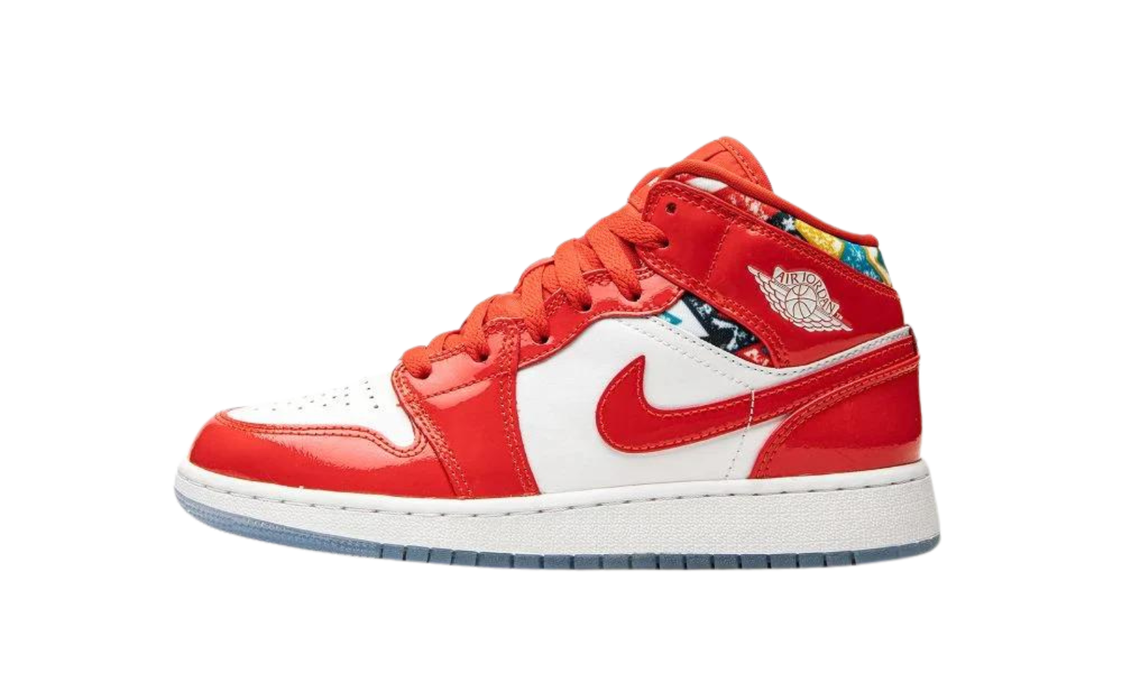 Air Jordan 1 Mid Barcelona Red Patent