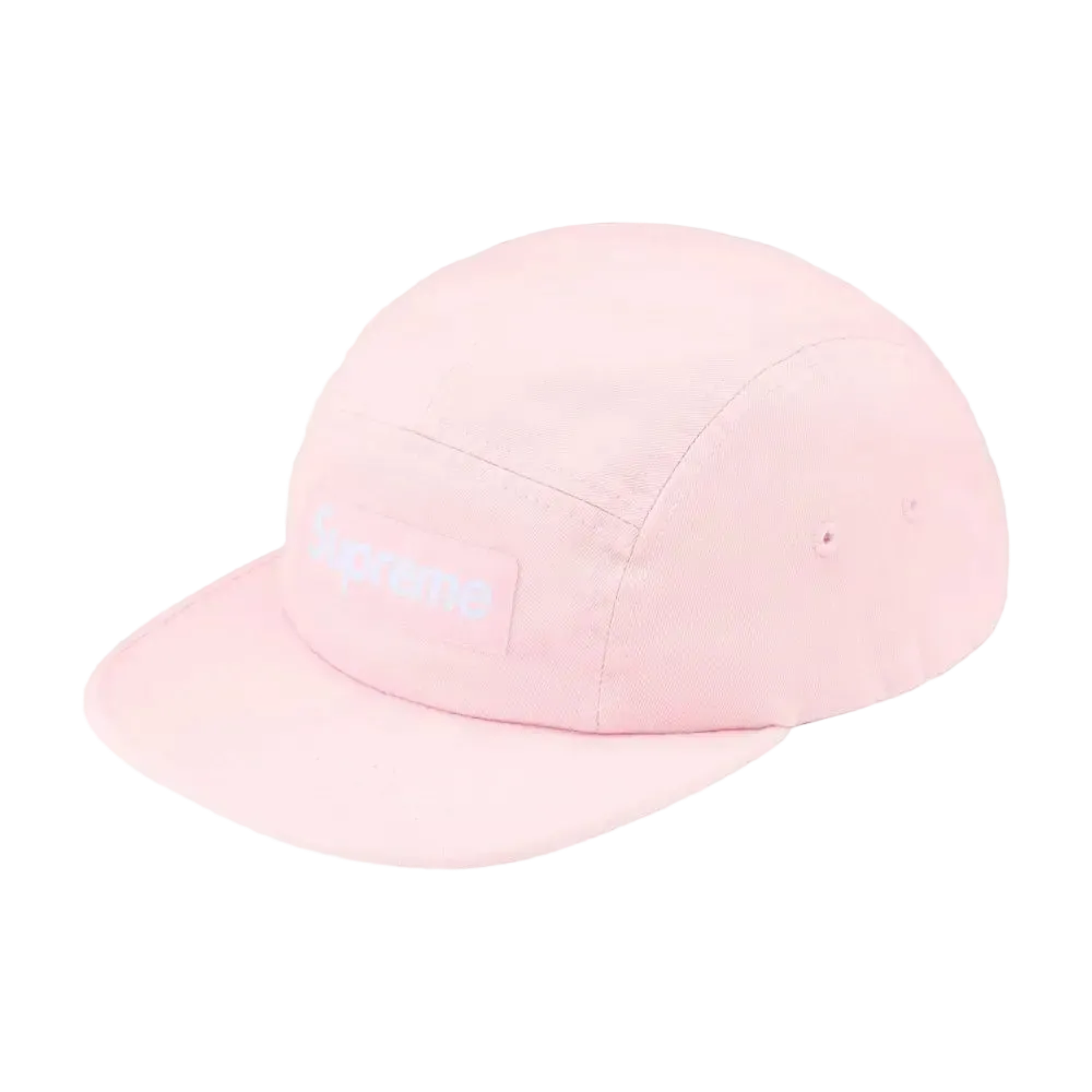 Boné Supreme Washed Chino Twill Camp Pink FW26-W1