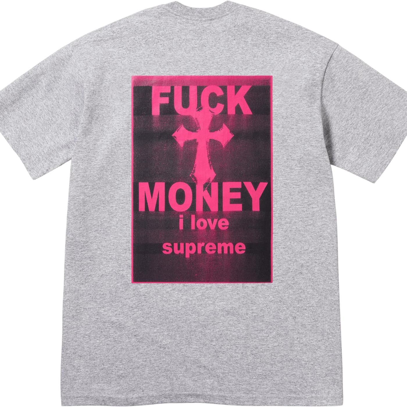 Camiseta Supreme Fuck Money Grey