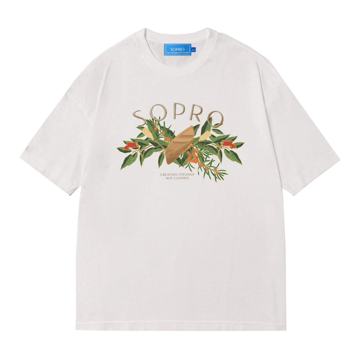 Camiseta Sopro Golden Canoe White