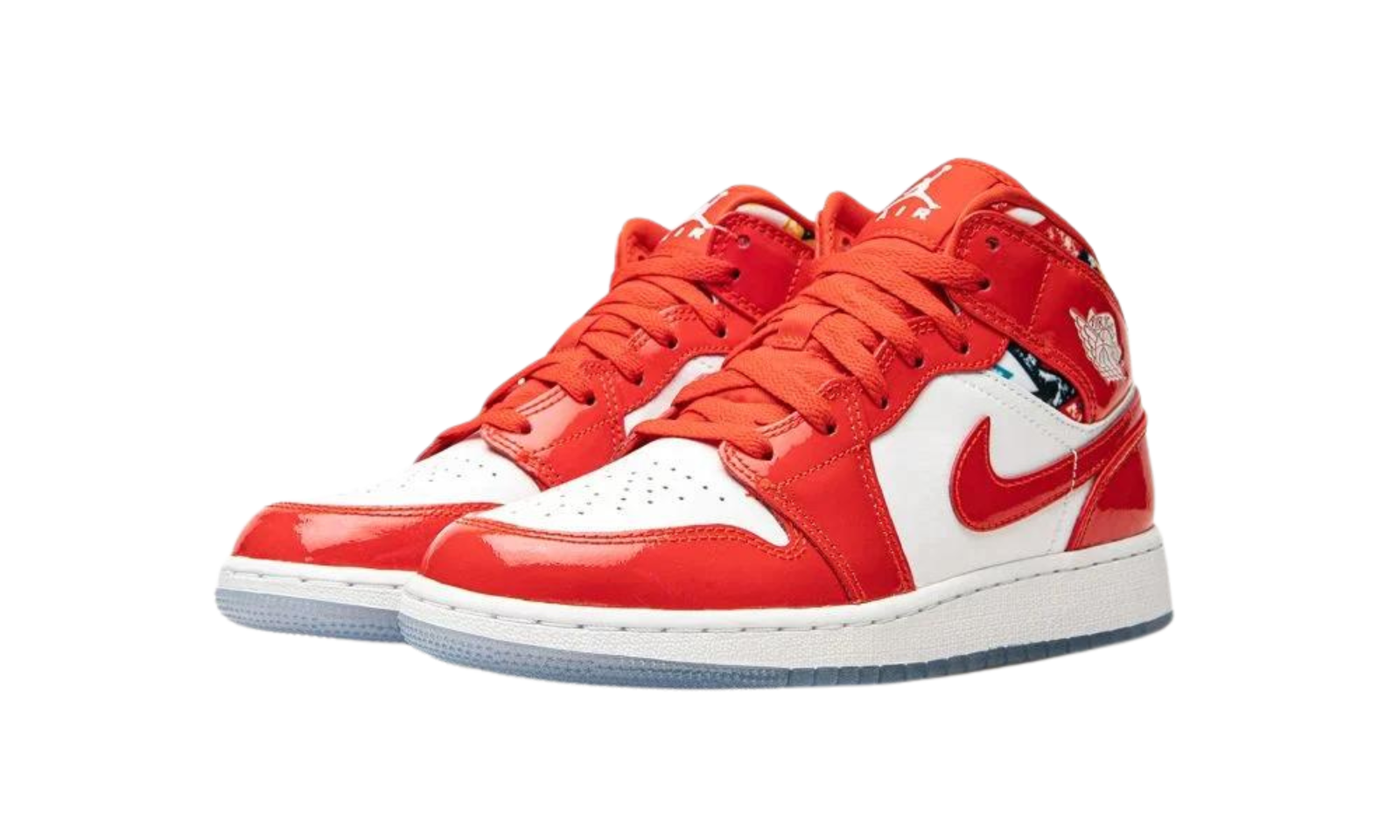 Air Jordan 1 Mid Barcelona Red Patent