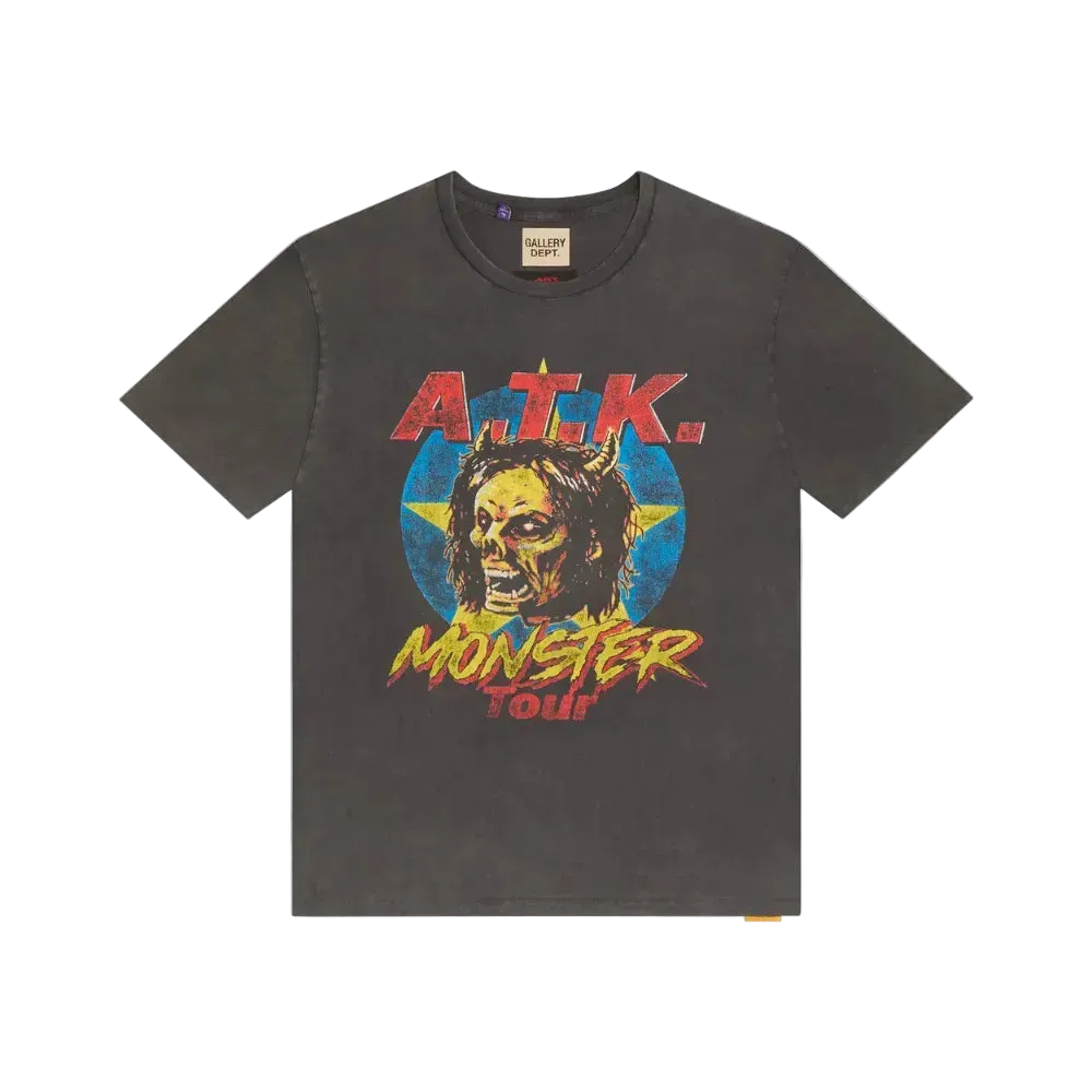 Camiseta Gallery Dept. ATK Monster Tour Vintage Black