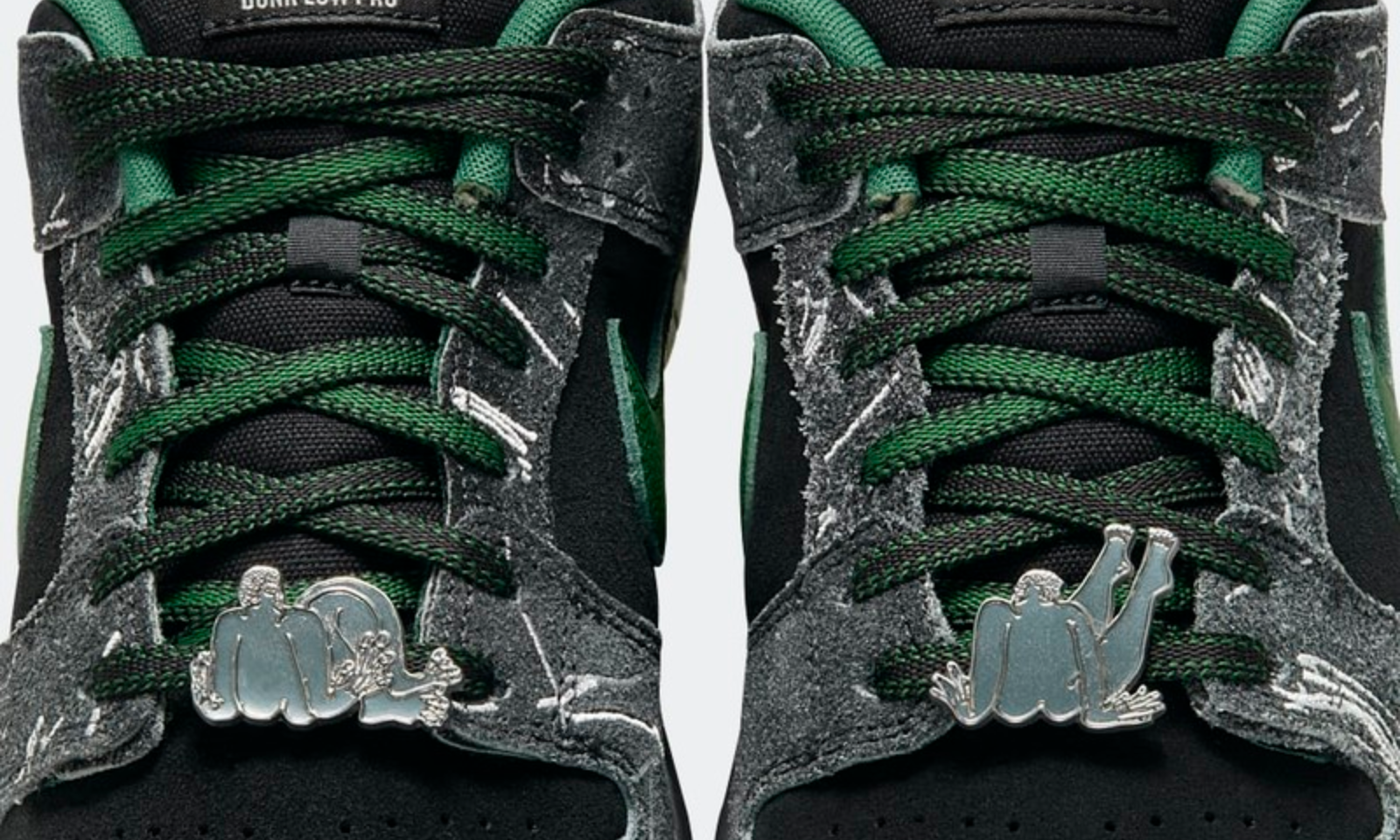 Dunk Low SB Pro x There Anthracite and Gorge Green