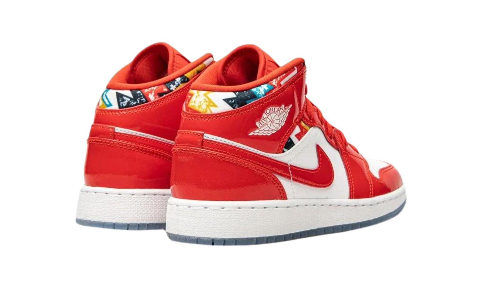 Air Jordan 1 Mid Barcelona Red Patent