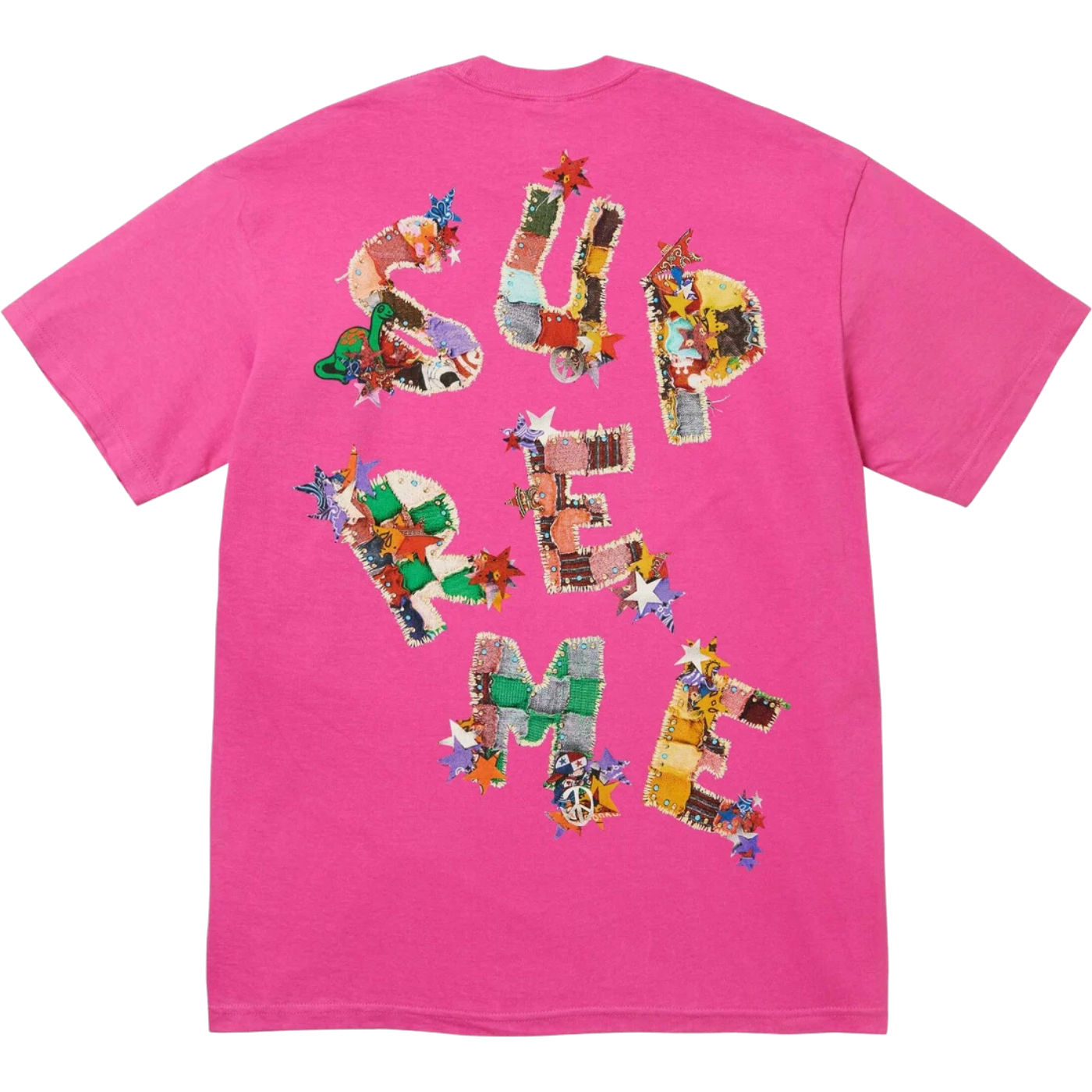 Camiseta Supreme Patchwork Rosa