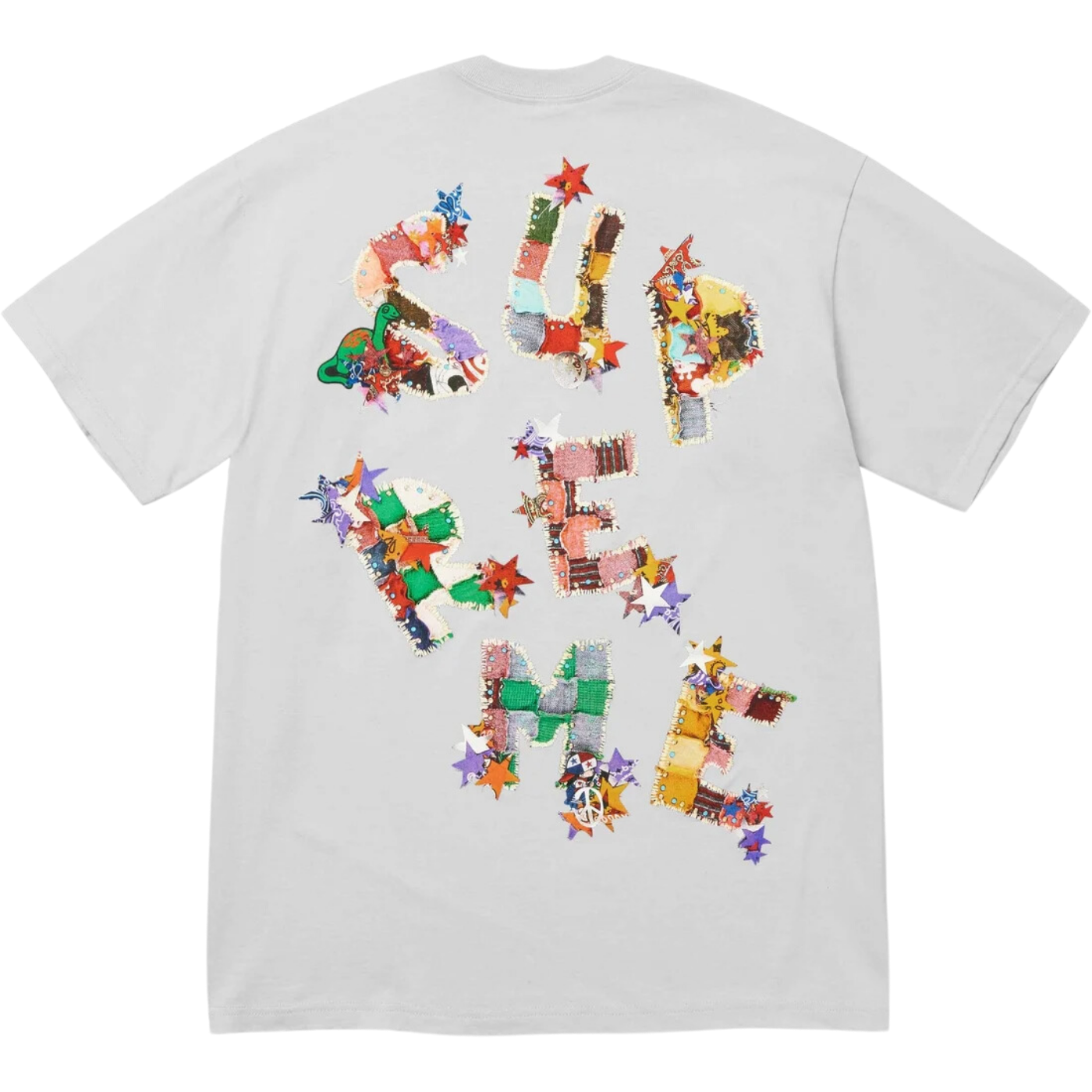 Camiseta Supreme Patchwork Cinza