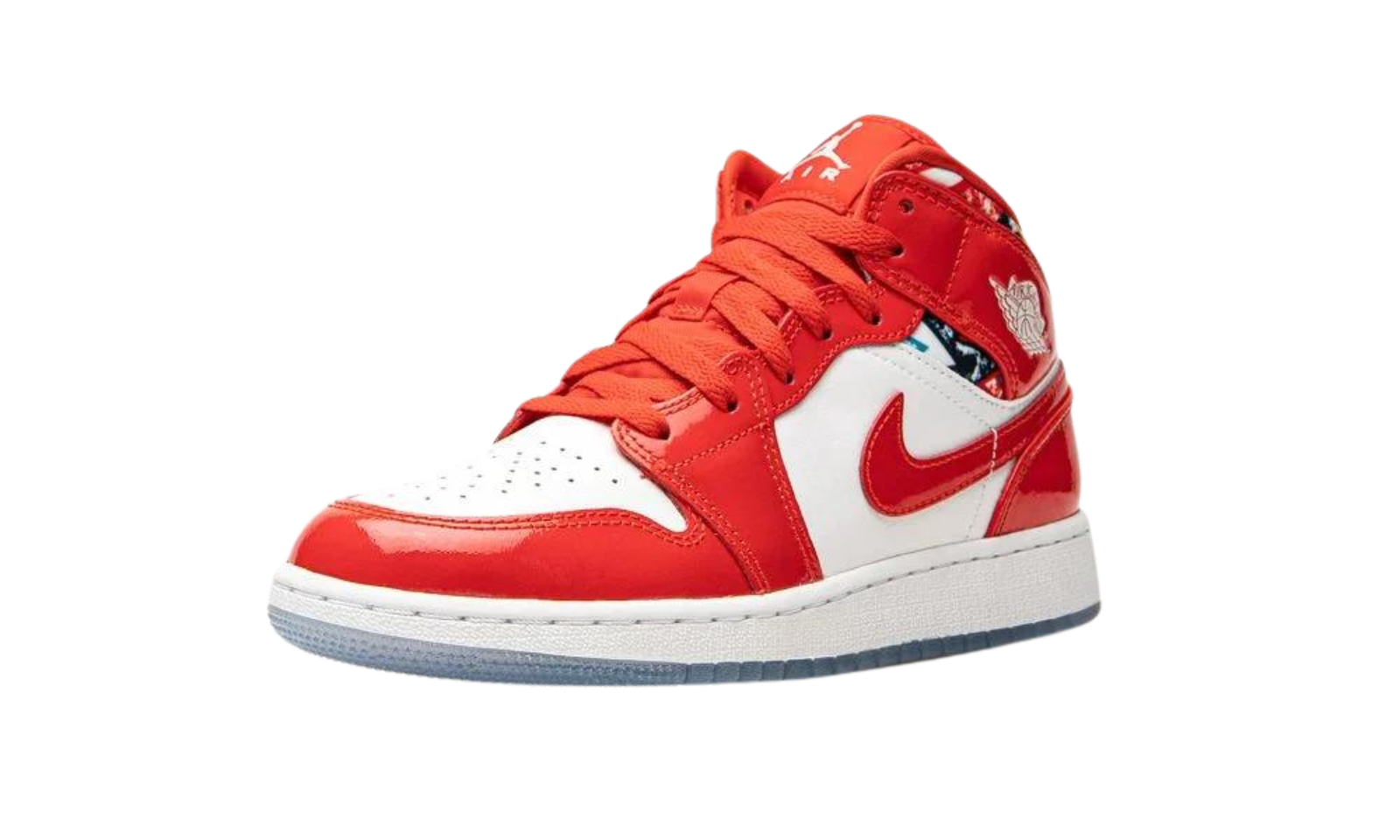 Air Jordan 1 Mid Barcelona Red Patent