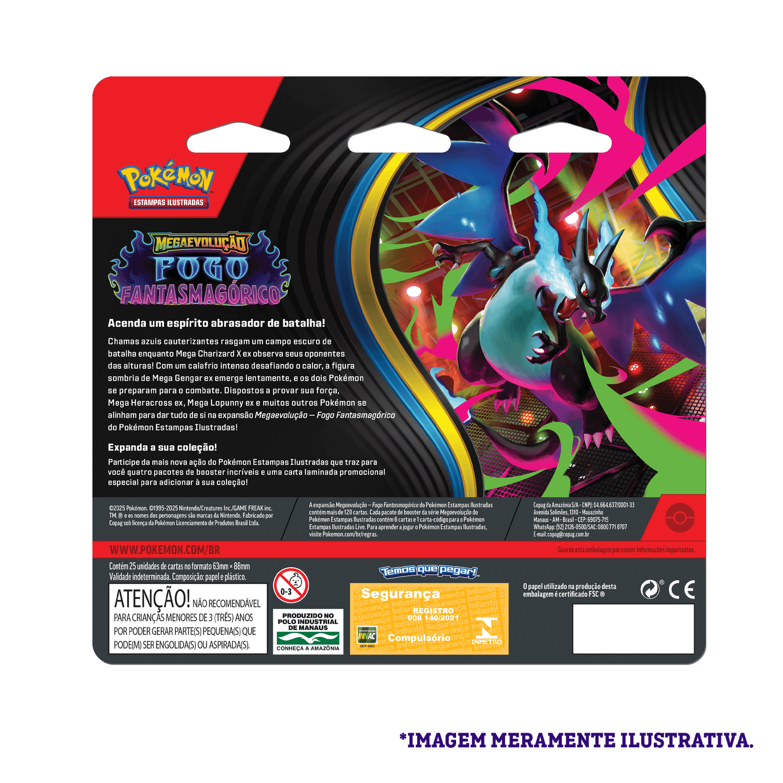 Blister Quadruplo Pokémon ME02 fogo Fantasmagórico