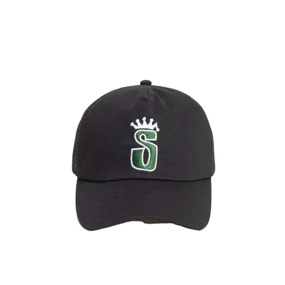 Boné Stüssy S Crown Trucker Shadow Black