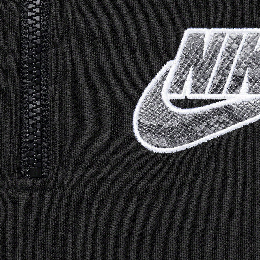 Moletom Supreme X Nike Halfzip Snakeskin Preto