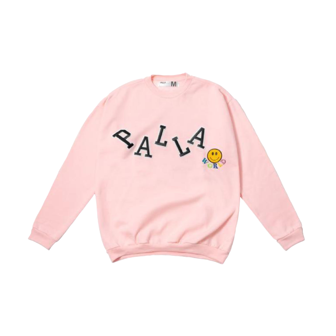 Blusa Moletom Crewneck Palla High School Light Pink