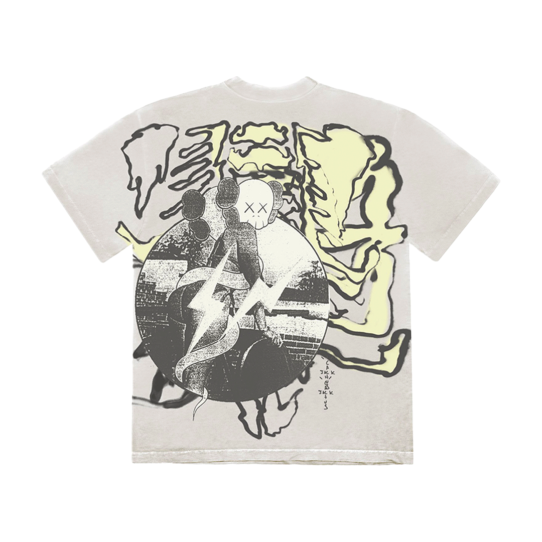 Camiseta Travis Scott Cactus Jack + Kaws For Fragment Tee