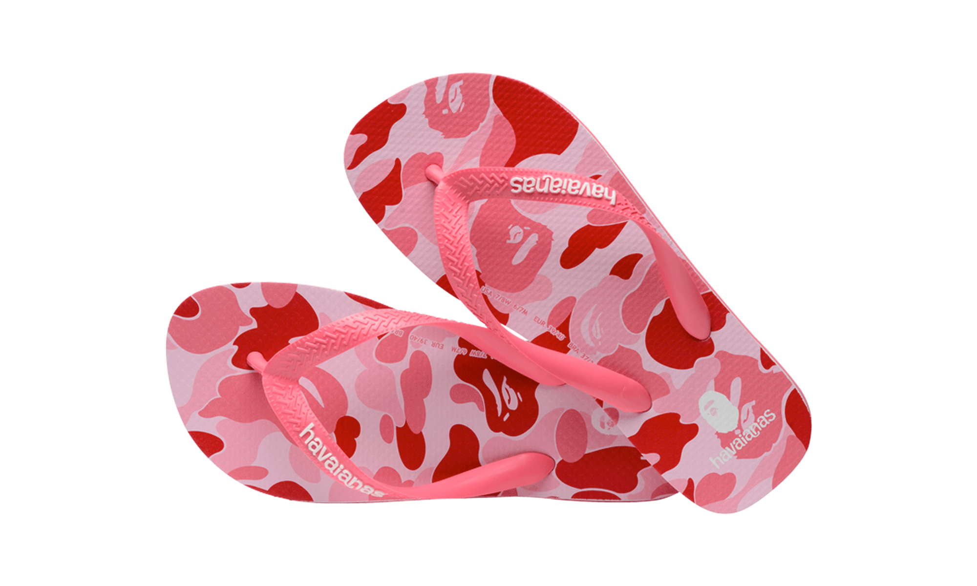 HAVAIANAS x BAPE - Chinelo Top "Rosa Porcelana"