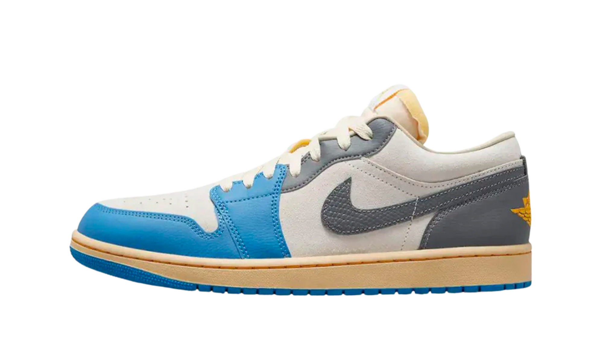 Jordan 1 Low Vintage UNC Grey Carolina Do Norte