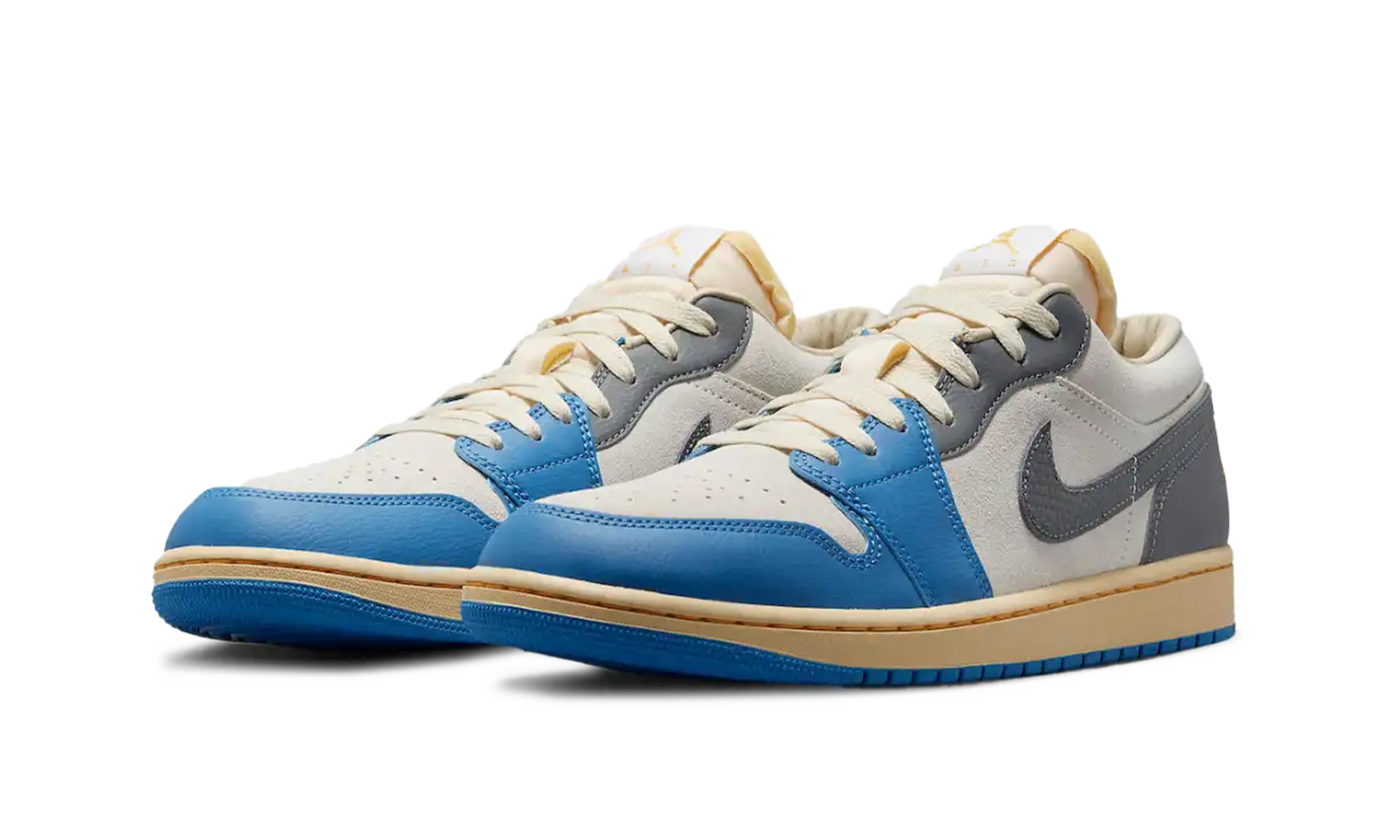 Jordan 1 Low Vintage UNC Grey Carolina Do Norte