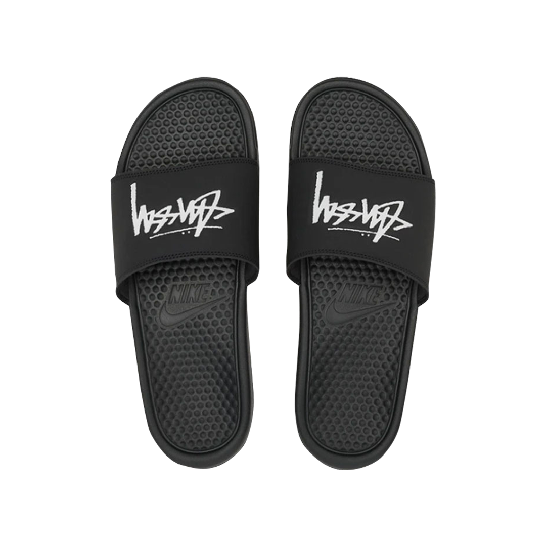 Stussy x Nike Benassi Preto Chinelo